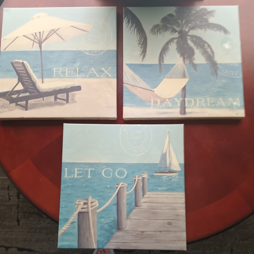 Beach Canvas Art Set